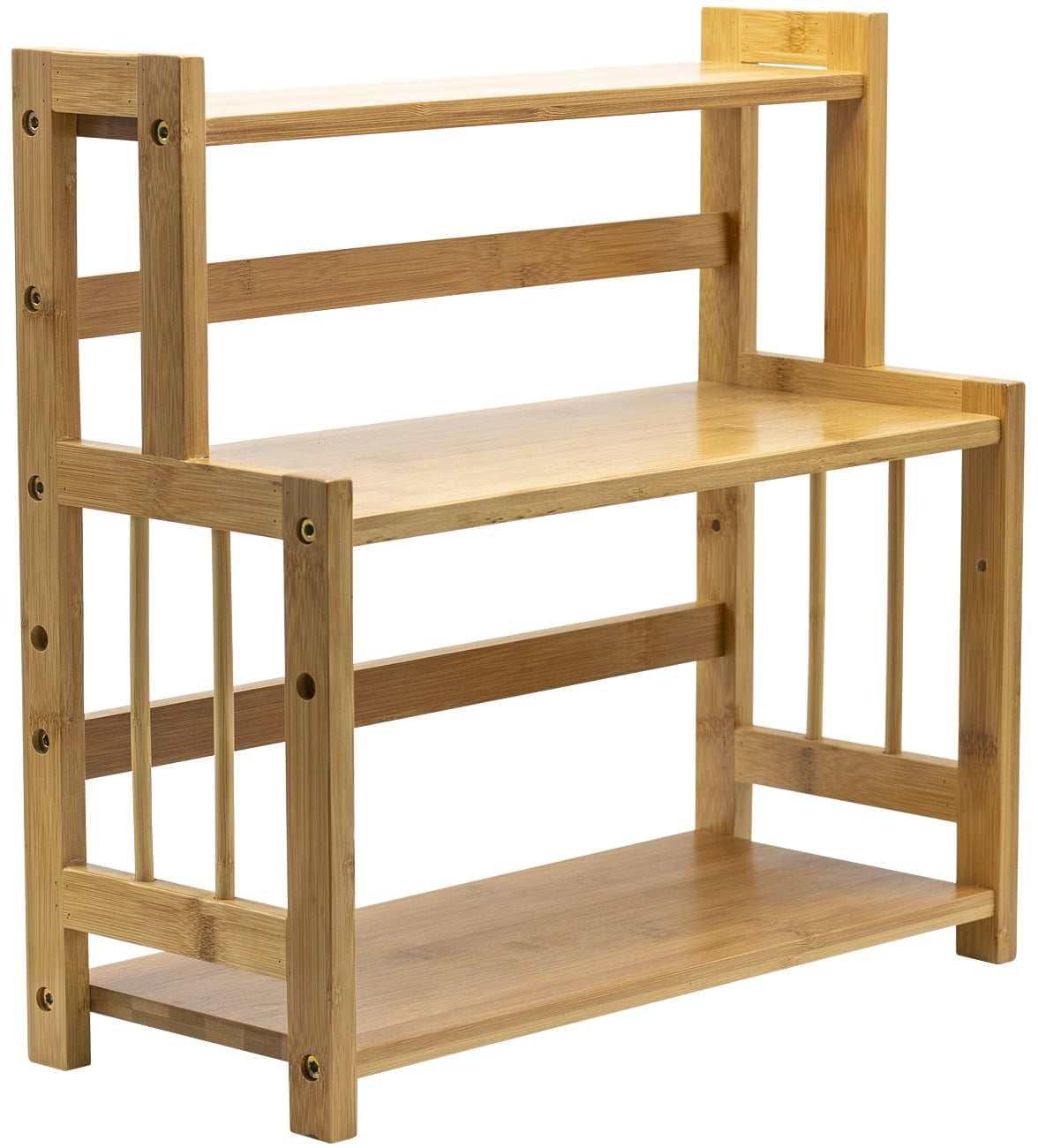 Natural Bamboo 3-Tier Countertop Organizer and Spice Rack
