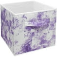 thumbnail image 1 of Sorbus Cube Storage Bins Cube Foldable Fabric Basket Bin Box Shelves Cubby Cloth Organizer - Great for Kids Nursery Closet Shelf, Playroom, Home Organization (Tie-Dye Purple), 1 of 6