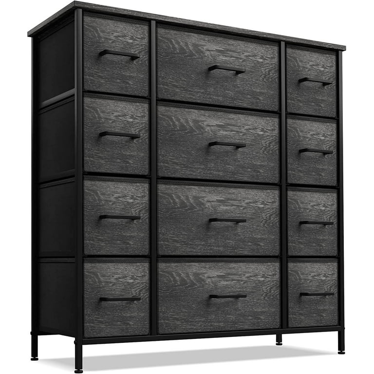 Sorbus Kids Dresser with 12 Drawers - Chest Organizer Unit with Steel