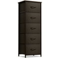 thumbnail image 1 of Sorbus Dresser Storage Tower, Organizer for Closet, Tall Dresser for Bedroom, Chest Drawer for Clothes, home office, Living Room, College Dorm, Steel Frame, Wood Top, Fabric, 5 Drawers, 1 of 6