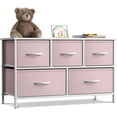 thumbnail image 1 of Sorbus Dresser with 5 Drawers - Furniture Storage Chest for Kid’s, Teens, Bedroom - Pink, 1 of 9