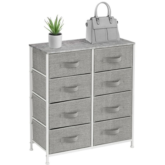 Sorbus Dresser with 8 Drawers, Grey