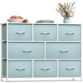thumbnail interactive-video image 1 of Sorbus Dresser with 8 Fabric Bins Drawers - Kids Furniture Storage Chest for Clothing Toys Organization, Bedroom, Closet (Aqua), 1 of 7