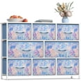 thumbnail image 1 of Sorbus Dresser with 8 Fabric Bins Drawers - Kids Furniture Storage Chest for Clothing Toys Organization, Bedroom, Closet (Tie-Dye Blue), 1 of 6
