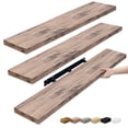 thumbnail image 1 of Sorbus Extra Long Floating Shelves – Set of 3 Wall-Mounted Shelves (48"x9") for Bedroom, Kitchen, Living Room, Bathroom – Mahogany Farmhouse Décor, 1 of 6