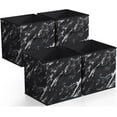 thumbnail image 1 of Sorbus Fabric Foldable Storage Cubes Organization Bins, Great for Home Organization, Living Room, Cube Storage Bins, for Closet, Nursery, Playroom, College Dorm, Marble Print Fabric (4-Pack, Black), 1 of 9