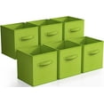thumbnail image 1 of Sorbus Fabric Storage Bins 11" Foldable Cubes With Handles For Pantry, Cubbies, Toy And Closet Shelving Organization - 6Pk (Green), 1 of 7