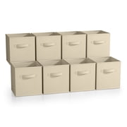 Sorbus Fabric Storage Bins 11" Foldable Cubes With Handles For Pantry, Cubbies, Toy And Closet Shelving Organization - 8