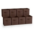 thumbnail image 1 of Sorbus Fabric Storage Bins 11" Foldable Cubes With Handles For Pantry, Cubbies, Toy And Closet Shelving Organization - 8Pk, 1 of 7
