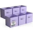 thumbnail image 1 of Sorbus Fabric Storage Bins 13" Foldable Cubes With Handles For Pantry, Cubbies, Toy And Closet Shelving Organization - 6Pk, 1 of 5