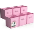 thumbnail image 1 of Sorbus Fabric Storage Bins 13" Foldable Cubes With Handles For Pantry, Cubbies, Toy And Closet Shelving Organization - 6Pk, 1 of 6