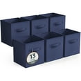 thumbnail image 1 of Sorbus Fabric Storage Bins 13" Foldable Cubes With Handles For Pantry, Cubbies, Toy And Closet Shelving Organization - 6Pk, 1 of 5