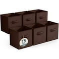 thumbnail image 1 of Sorbus Fabric Storage Bins 13" Foldable Cubes With Handles For Pantry, Cubbies, Toy And Closet Shelving Organization - 6Pk, 1 of 6