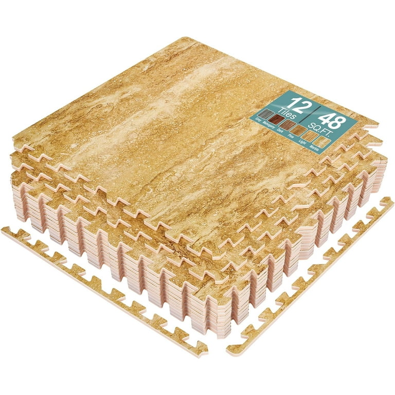 Free Shipping! Sorbus Faux Marble Floor Mat 3/8-Inch Thick Foam - Main Image