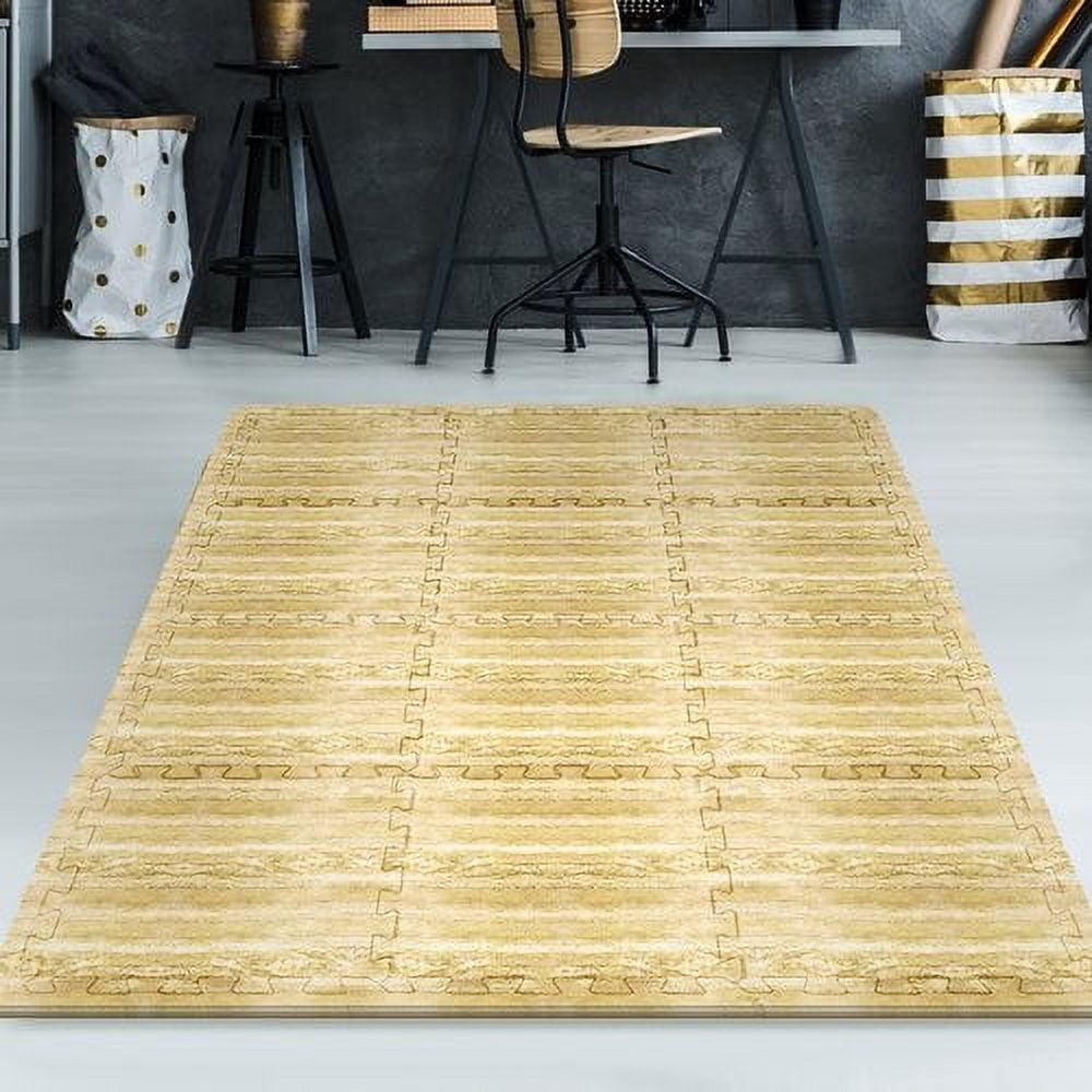 Sorbus Faux Marble Floor Mat 3/8-Inch Thick Foam Interlocking Flooring Tiles with Borders
