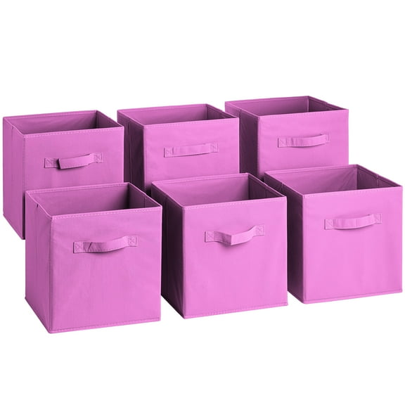Sorbus Foldable Storage Cube Basket Bin - Great for Nursery, Playroom, Closet, Home Organization (6 Pack)