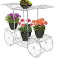 thumbnail image 1 of Sorbus Garden Cart Stand and Flower Pot Plant Holder Display Rack, 6 Tiers, Parisian Style, 1 of 2