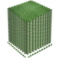 thumbnail image 1 of Sorbus Grass Foam Floor Tiles - 24 Interlocking Mats of 24"X24” Total of 96 Sq Ft for Kids Outdoor Toys, Playroom, Deck, Patio, Basement Home Gym - Artificial Carpet Grass Turf Indoor Outdoor Flooring, 1 of 1