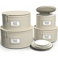 thumbnail image 1 of Sorbus Hard Shell China Storage Set - 4 Pieces. Stackable for Dishes, Mugs, Cups with Felt Protectors, Beige, 1 of 6
