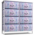 thumbnail image 1 of Sorbus  Kids Dresser with 8 Drawers - Storage Dresser with 8 Drawers Chest Organizer Nightstand Steel Frame Wood Top & Handles Tie-Dye Blue, 1 of 6
