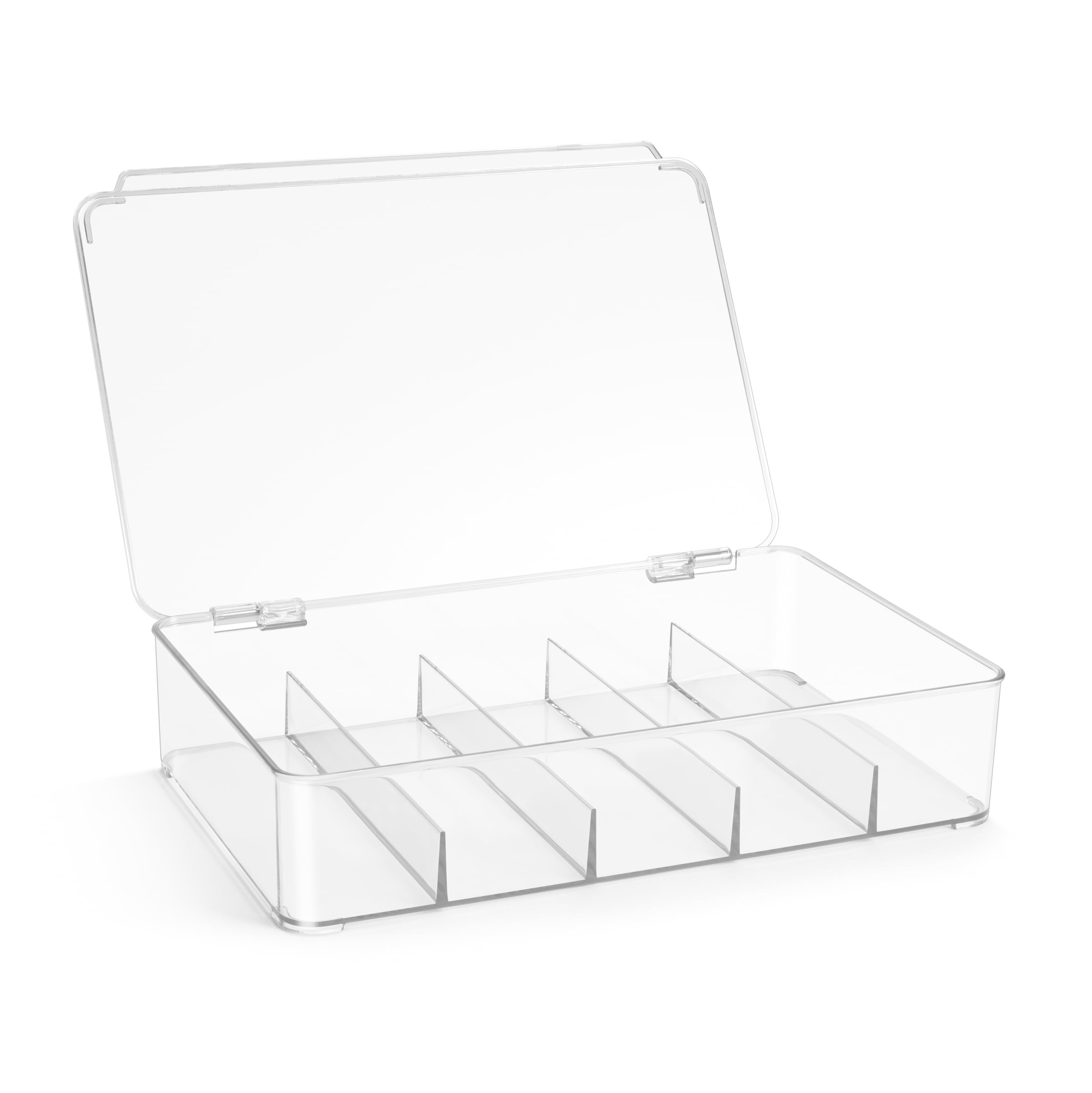 Sorbus LEGO Storage Case with Hinged Lid, Clear Stackable Plastic Organizer for Small Toys