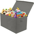 Sorbus Jumbo Folding Toy Box, Large FlipTop Lid Collapsible Storage