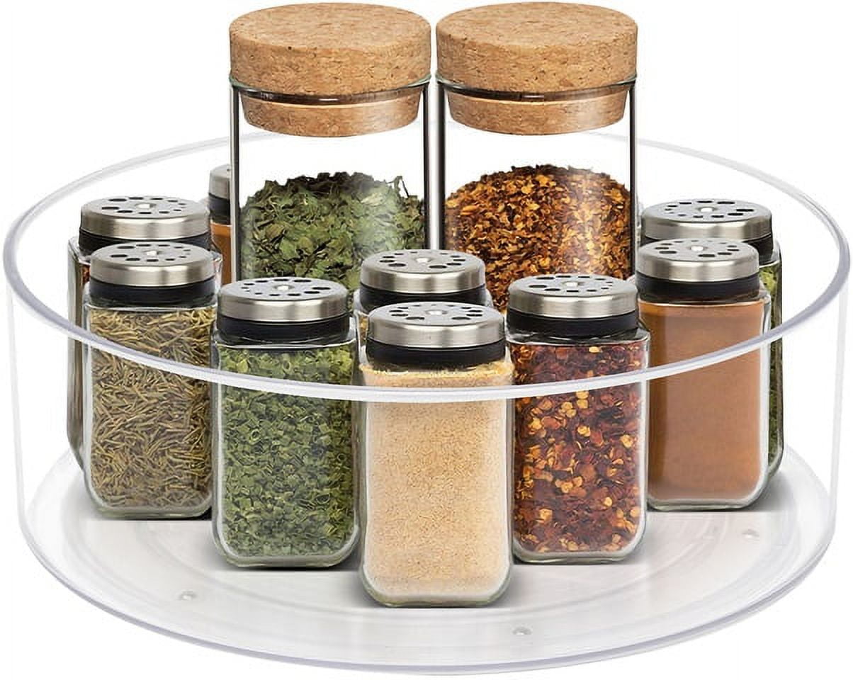 Sorbus 2 Pack Clear Lazy Susan Organizer
