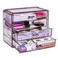 Sorbus Makeup Organizer 4 Drawer Acrylic Make Up Organizers and