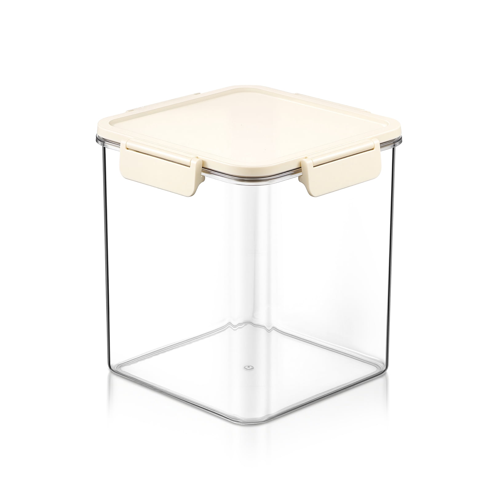 Sorbus Medium Tall Square Airtight Food Storage Container, Clear Stackable Pantry Organizers
