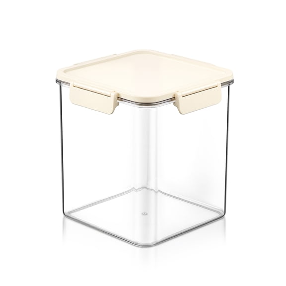 Sorbus Medium Tall Square Airtight Food Storage Container, Clear Stackable Pantry Organizers