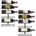 thumbnail image 1 of Sorbus Modern Black Wall Mount Wine Rack, 6-Bottle Holder for Home Bar or Kitchen (2 pack), 1 of 7