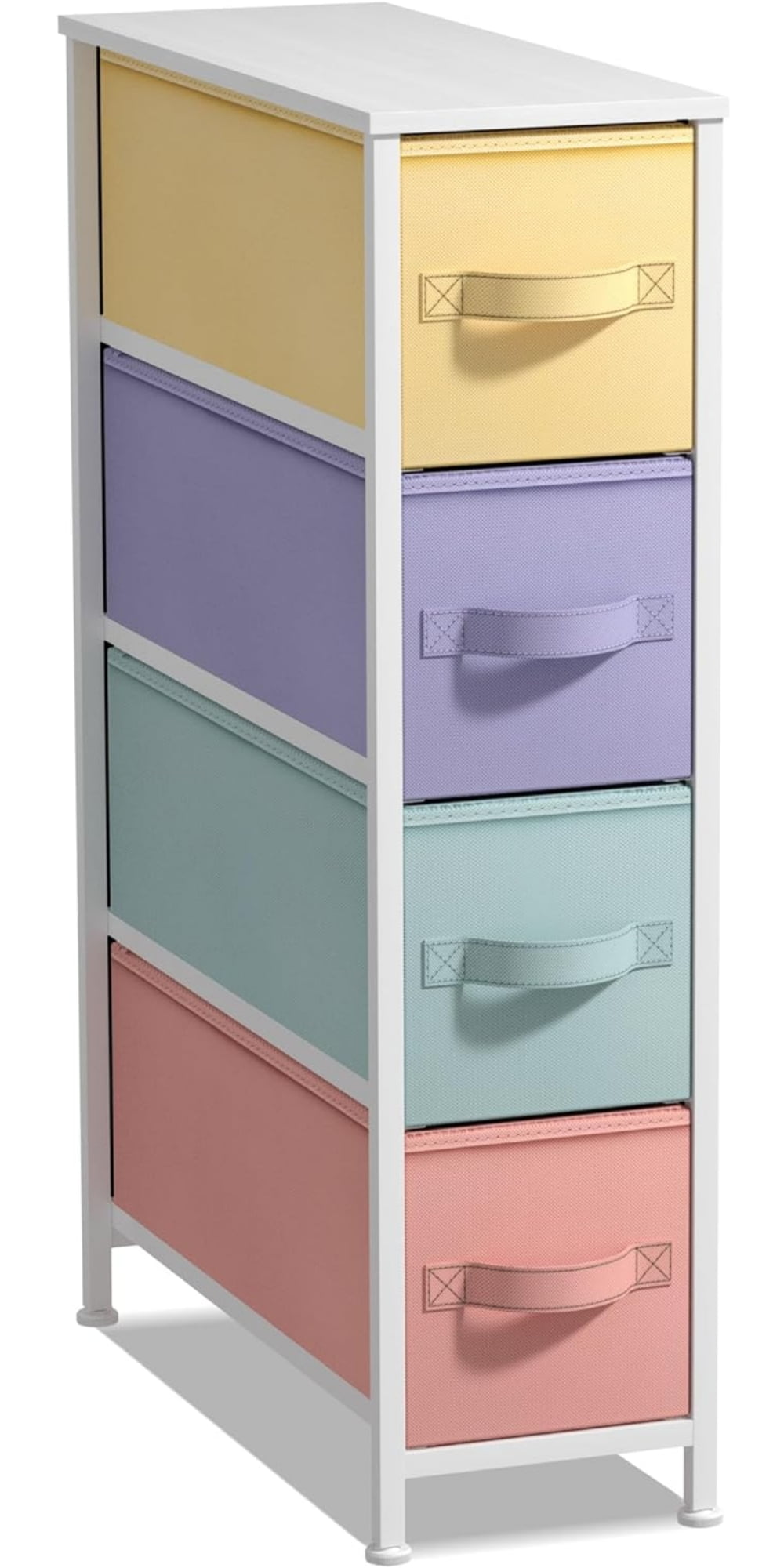 Sorbus Narrow 4Drawer Dresser Compact Storage for Children and Adults