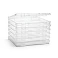 thumbnail image 1 of Sorbus Narrow Clear Hanging File Organizer Bin, Stackable Plastic Document Storage Holder, 6 pack, 1 of 7