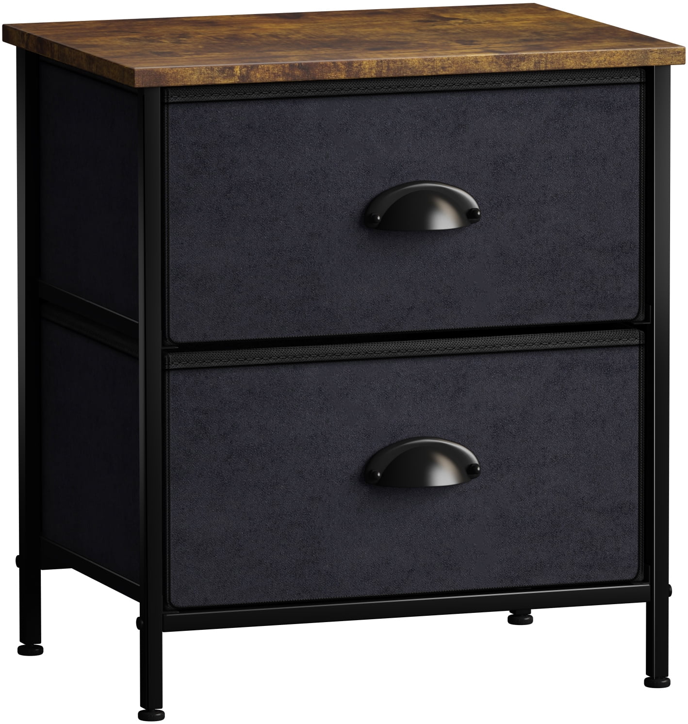 Sorbus Nightstand 2 Drawer Fabric Dresser Small Dressers for