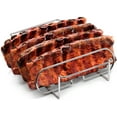 thumbnail image 1 of Sorbus Non-Stick Rib Rack - Holds 4 Rib Racks for Grilling & Barbecuing, 1 of 9