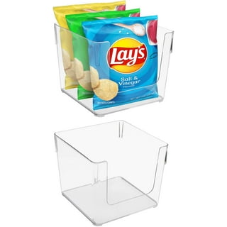 Snack Time″ Snack Organizer for Pantry - Wooden Snack Storage