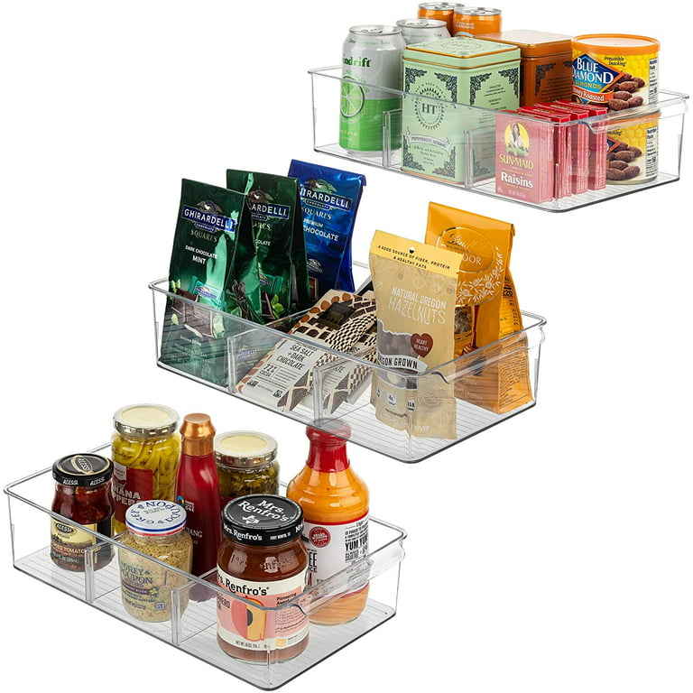 Kitchen Pantry Organization And Storage Bins With Dividers