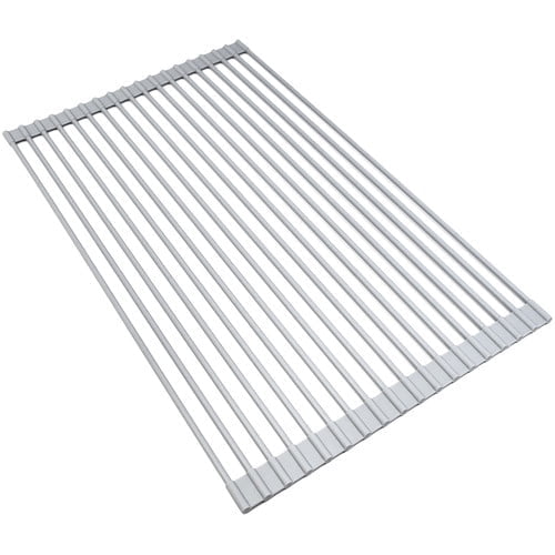 Gray Metal Foldable Over-Sink Dish Drying Rack