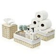 thumbnail image 1 of Sorbus Paper Rope Bathroom Baskets & Tissue Holder Set, 1 of 5