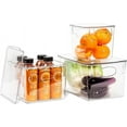 thumbnail image 1 of Sorbus Plastic Storage Clear Bins with Lid, Stackable Pantry Organizer Box Bin Containers for Organizing Kitchen Fridge, Food, Snack Pantry Cabinet, Fruit, Vegetables, Bathroom Supplies,, 1 of 20