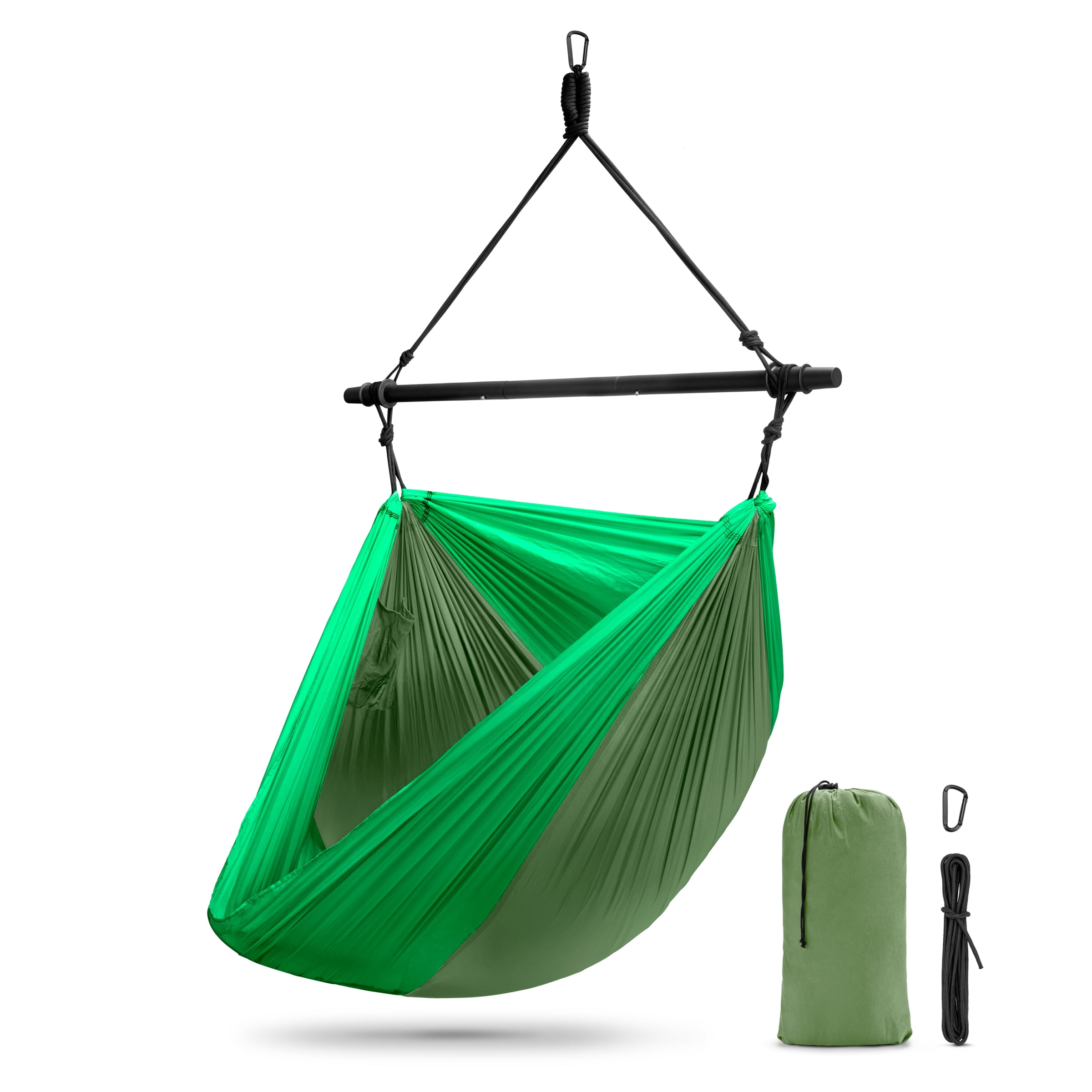 Sorbus Portable Hanging Camp Chair, Lightweight Foldable Outdoor Swing Seat, Green