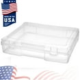 thumbnail image 1 of Sorbus Project Storage Case – Portable Clear Plastic Organizer for Art & Crafts, Toys, Board Games, Scrapbook Paper, Cardstock, Vinyl, 1 of 6