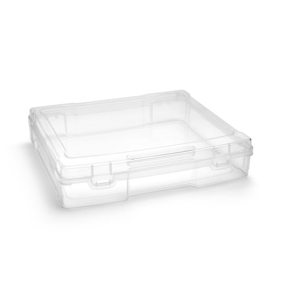 Sorbus Single-Piece Wide Hanging File Organizer Bin Clear Plastic Stackable for Document Storage