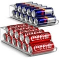 thumbnail image 1 of Sorbus Skinny Soda Can Organizer for Refrigerator - Slim Can Holder Drink Dispenser for Fridge - Soda Can Organizer for Fridge, Pantry, Kitchen Organization and Storage (Set of 2), 1 of 7