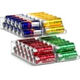 thumbnail image 1 of Sorbus Skinny Soda Can Organizer for Refrigerator - Slim Can Holder Drink Dispenser for Fridge - Soda Can Organizer for Fridge, Pantry, Kitchen Organization and Storage (Set of 4), 1 of 10