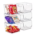 thumbnail image 1 of Sorbus Small Clear Stackable Square Storage Bins, Open Front Acrylic Pantry Organizer, 6-Pack, 1 of 12