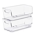 thumbnail image 1 of Sorbus Small Clear Stackable Wide Storage Bins, Open Front Acrylic Pantry Organizer, 2-Pack, 1 of 11