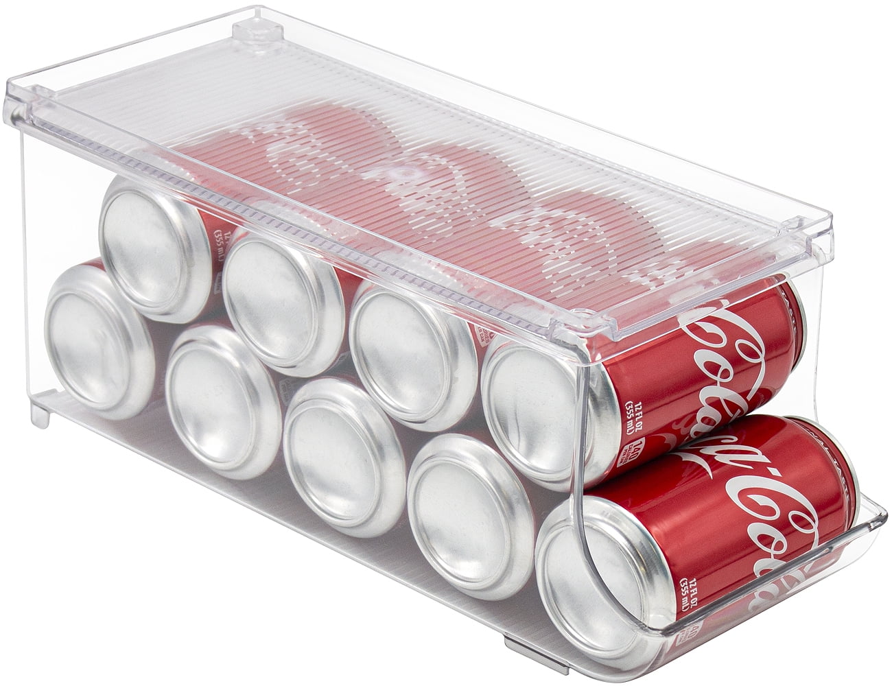 1pc Clear Can Organizer For Pantry - Soda Can, Food, Soup Storage Holder  For Fridge And Freezer, Kitchen Storage Solution