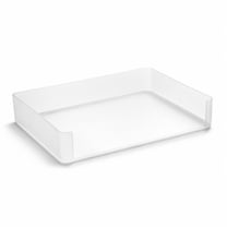 Sorbus Stackable Plastic Letter Tray, Desktop Paper Organizer File Storage, 1 Pack