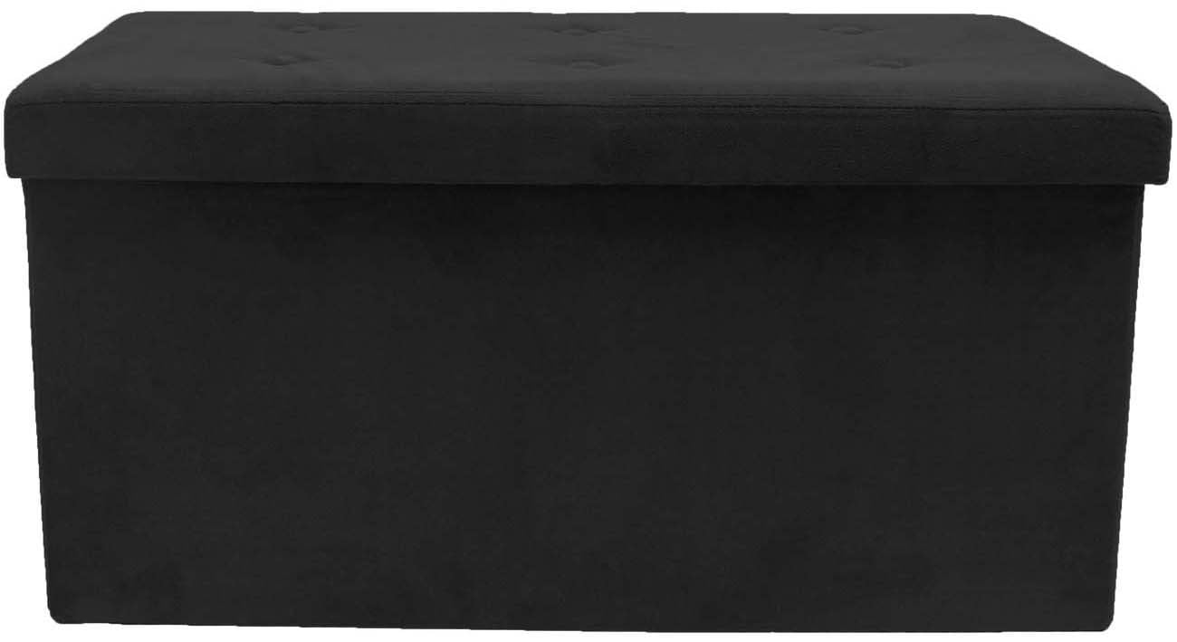 Sorbus Storage Bench Chest with Collapsible/Folding Bench Ottoman with